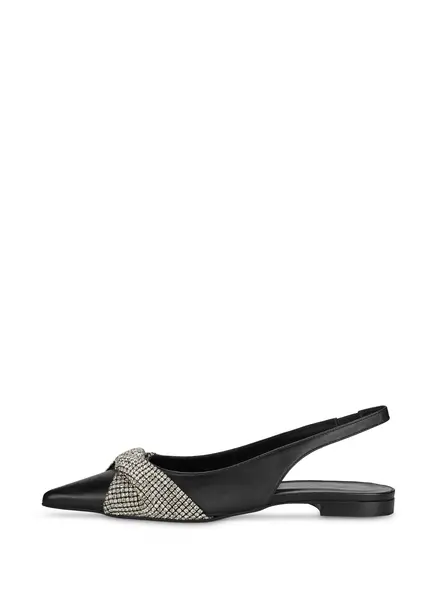 Nicowa Slingback ballerinas with crystal appliqué CRISOLI in BLACKarticle number NC9A12704019E-002