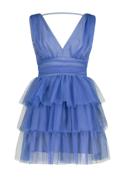 Nicowa Tulle mini dress - STELLOWA in bluearticle number NC9A1400325E-025