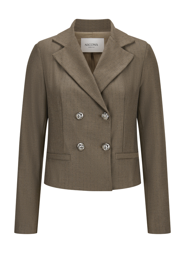 CARLOWIA, OLIVE PINSTRIPE Frontansicht