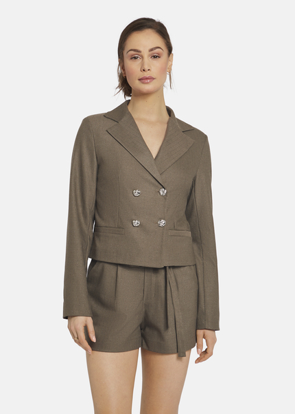 CARLOWIA, OLIVE PINSTRIPE Detailansicht 2