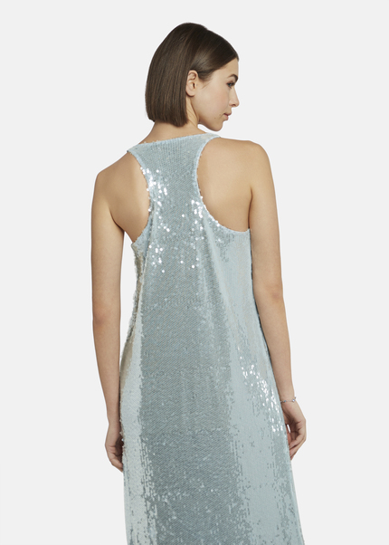 Straight-cut sequin dress - GIOWIA, LIGHT BLUE Detailansicht 1